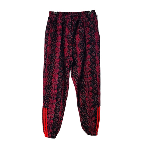 Ivy Park x Adidas Snake Print Sweatpants in Cherry Wood NWT Unisex Size Small - Picture 2 of 6